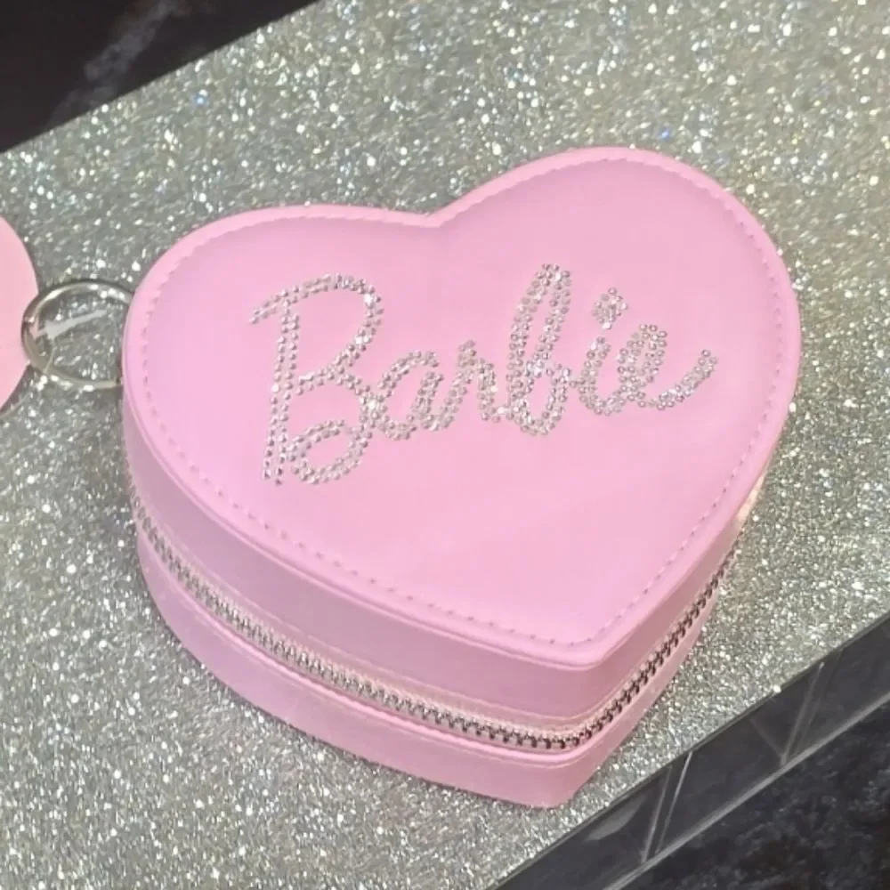 Barbie Heart-Shaped Zippered Jewelry Travel Case‎